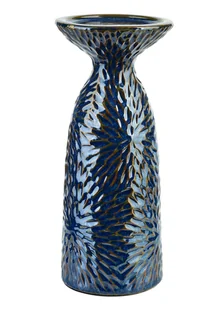 Yarine blue świecznik 11x10x25cm - Świeczniki - miniaturka - grafika 1