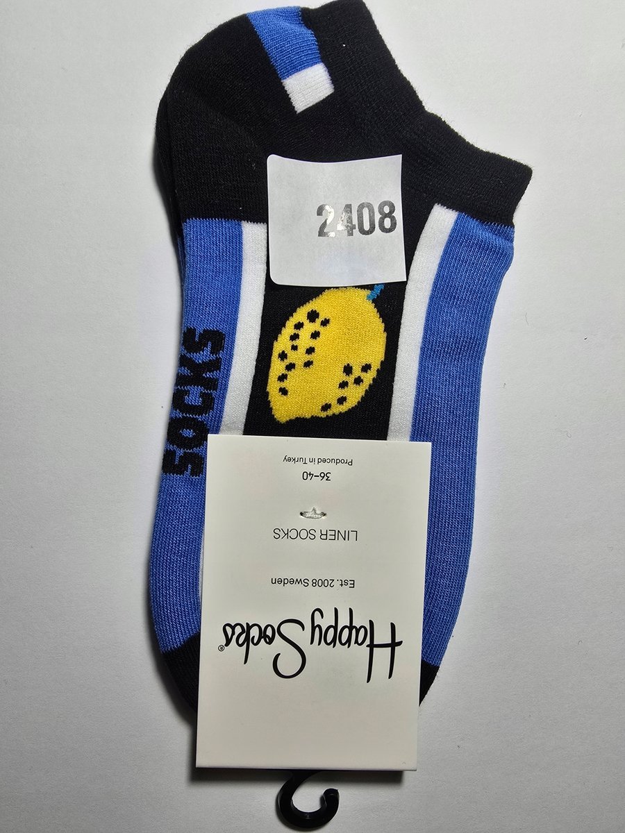 Kolorowe skarpety Happy Socks stopki unisex rozmiar 36-40 (2408)