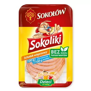 Schabik wieprzowy plastry 100 g Sokoliki - Pasztet i przetwory mięsne - miniaturka - grafika 1