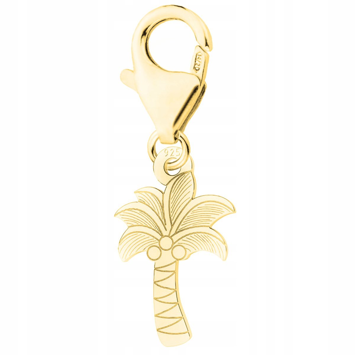 Złota Zawieszka z Drzewem Palmy Drzewo Palma Karabińczyk SREBRO 925