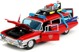 Cadillac Ambulance Ecto‑1 1959 Ghostbusters Transformers 1:24 Jada - Samochody i pojazdy dla dzieci - miniaturka - grafika 1