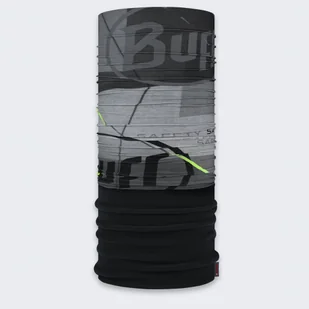 Komin wielofunkcyjny z polaru Buff Safety Polar Tivi Grey - Apaszki i szaliki damskie - miniaturka - grafika 1