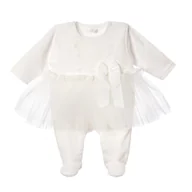 Pajacyki dla niemowląt - BGL-80215I Pajac Forsycja, złamana biel 74 - miniaturka - grafika 1