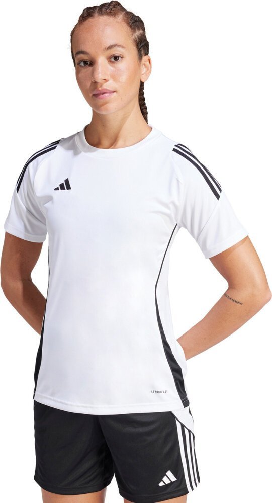 Adidas Koszulka damska adidas Tiro 24 Jersey biało-czarna IS1024 S