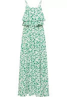 Sukienki - faina Damska sukienka maxi z nadrukiem kwiatowym tylin, zielono-biała, XL, Grün Weiss, XL - miniaturka - grafika 1