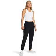 Spodnie sportowe damskie - Damskie spodnie treningowe Under Armour Sport High Rise Wvn Pnt - czarne - UNDER ARMOUR - miniaturka - grafika 1