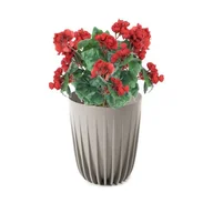 Donice - Doniczka+Wkład Mira Eco Wood szara H 226 Fi 190mm - miniaturka - grafika 1