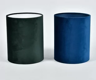 Abażur A20/25 Walec Plusz Niebieski - Oprawy, klosze i abażury - miniaturka - grafika 1