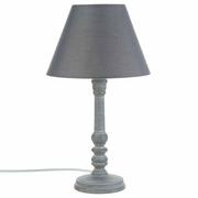 Lampy stojące - ATMOSPHERA Lampka nocna  Skromny styl  w kolorze szarym patynowany 121560B - miniaturka - grafika 1
