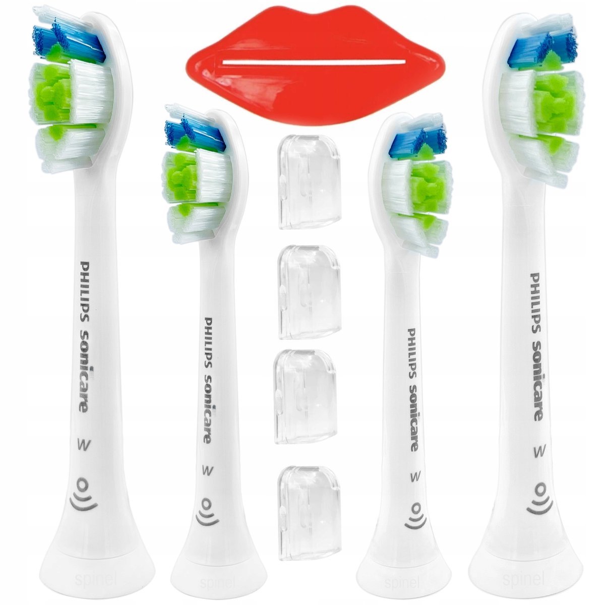 4x KOŃCÓWKA PHILIPS HX6064 SONICARE DIAMOND CLEAN + DODATKI