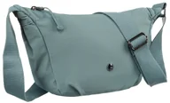 Torebki damskie - Sportowa mała torebka damska na ramię z poliestru niebieska listonoszka z szerokim paskiem crossbody PETERSON - miniaturka - grafika 1