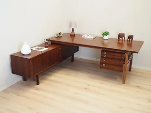 Biurko palisandrowe, duński design, lata 60, Arne Vodder, Sibast - Biurka - miniaturka - grafika 1