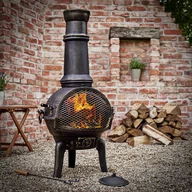 Paleniska ogrodowe - Palenisko ogrodowe Chimenea żeliwne 112cm - miniaturka - grafika 1