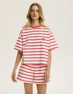 Piżamy damskie - Piżama damska Obsession Bloovii czerwony, kremowy XL - miniaturka - grafika 1