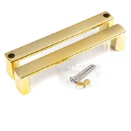 Akcesoria do armatury i ceramiki - Kerra Złoty uchwyt do kabiny Tiara - miniaturka - grafika 1