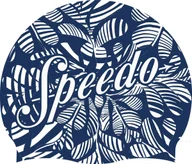 Pływanie - Czepek Pływacki Dziecięcy Speedo Printed Pace Cap White/Blue - miniaturka - grafika 1