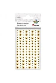 Perełki samoprzylepne 120szt złote - Zabawki kreatywne - miniaturka - grafika 1