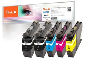 Peach PI500-225 nabój z tuszem 5 szt. Zamiennik Standardowa wydajność Czarny, Cyjan, Purpurowy, Żółty PI500-225 - Tusze zamienniki - miniaturka - grafika 1