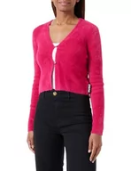 Swetry damskie - HUGO Damski kardigan Sribin Knitted, Średni różowy 663, M - miniaturka - grafika 1