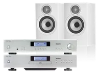 Zestawy stereo - Rotel A11 Tribute (srebrny) + CD11 Tribute (srebrny) + 607 S3 (biały) - miniaturka - grafika 1