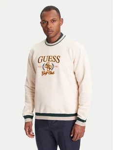 Guess Bluza M5YQ12 KCXW1 Beżowy Regular Fit - Bluzy męskie - miniaturka - grafika 1