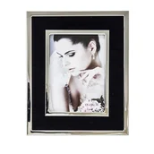 Ramki na zdjęcia - Art-Pol Metalowa ramka na zdjęcia 13 x 18 cm (czarna ze srebrnymi ramkami) - miniaturka - grafika 1