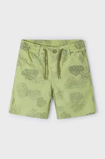 Spodnie i spodenki dla chłopców - Mayoral szorty jeansowe dziecięce kolor zielony - grafika 1