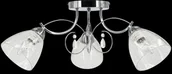 Lampy sufitowe - ELEM Potrójna chromowana lampa sufitowa z kryształkami 8962/3 8C z serii WENUS - miniaturka - grafika 1
