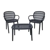 Meble ogrodowe - Polikoro - plastikowy zestaw sof balkonowych - miniaturka - grafika 1