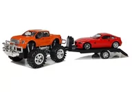 Samochody i pojazdy dla dzieci - Lean Zestaw Pojazdów Monster Truck Laweta 58 cm  5099 - miniaturka - grafika 1