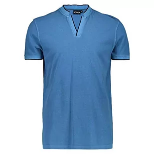 CMP T-shirt męski Cotton Polo T-Shirt Sport Outdoor, L876 Indigo, 50 PL - Koszulki męskie - miniaturka - grafika 1