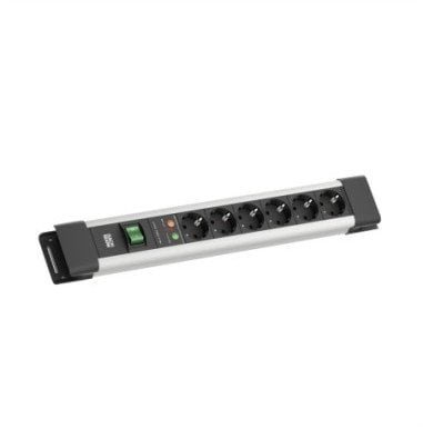 BACHMANN CONNECTUS 6xCEE7/3, 1xSPD 1xswitch 2.0m CEE7/7 Szary
