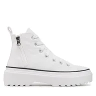 Trampki damskie - Trampki Converse Chuck Taylor All Star Lugged Lift Hi A03012C Biały - miniaturka - grafika 1