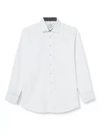 Koszule męskie - Seidensticker Męska koszula biznesowa - Regular Fit - Łatwa do prasowania - Kołnierz Kent - Długi rękaw - 100% bawełna, biały, 44 - miniaturka - grafika 1