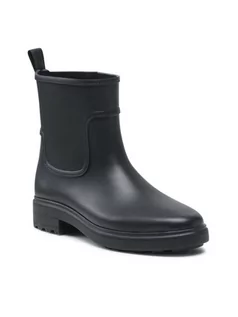 Botki damskie - Calvin Klein Kalosze Rain Boot HW0HW00606 Czarny - grafika 1