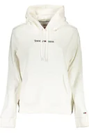 Bluzy damskie - TOMMY HILFIGER BLUZA BEZ ZAMKA DAMSKA BIAŁA - miniaturka - grafika 1