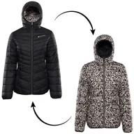 Kurtki i kamizelki sportowe damskie - Kurtka zimowa damska Alpine Pro Eroma Rozmiar: S / Kolor: czarny/beżowy - miniaturka - grafika 1