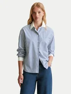 Koszule damskie - Marc O'Polo Denim Koszula 500 0006 774 Niebieski Regular Fit - miniaturka - grafika 1