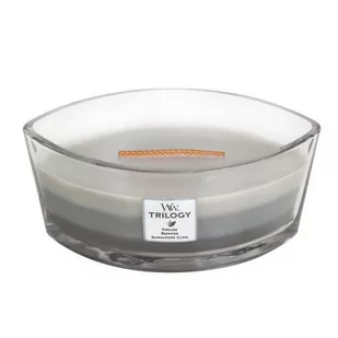 WoodWick Trilogy Warm Woods Świeca elipsa 1,35 kg 76911E - Świece - miniaturka - grafika 1