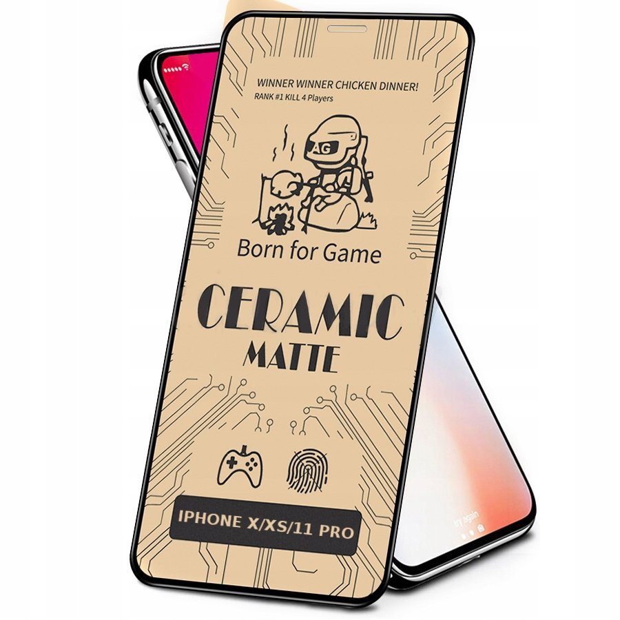 SZKŁO HYBRYDOWE MATOWE DO IPHONE X / XS / 11 PRO