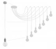 Lampy sufitowe - Lemir Maris lampa wisząca 7-punktowa szara O2757 W7 SZA O2757 W7 SZA - miniaturka - grafika 1