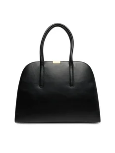 Tommy Hilfiger Torebka Iconic Leather Tote AW0AW18206 Czarny - Torebki damskie - miniaturka - grafika 1