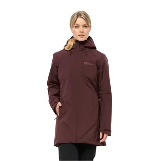 Kurtki damskie - Damska kurtka Jack Wolfskin HEIDELSTEIN INS JKT W dark maroon - S - grafika 1