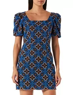 Sukienki - Naf Naf R1 Sukienka, NIDALIE Niebieska, Normalna Kobieta - miniaturka - grafika 1