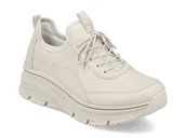 Sneakersy damskie - Sneakersy buty sportowe damskie Rieker 48050-60 beżowe -37 - miniaturka - grafika 1