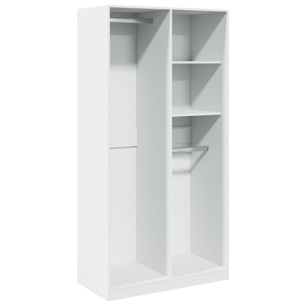 vidaXL Szafa biała 100x50x200 cm materiał drewnopochodny