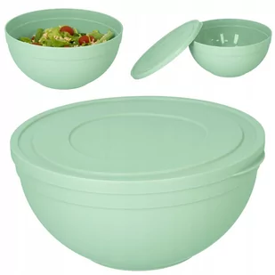 Miska plastikowa z pokrywą kuchenna zielony 6l - Miski i półmiski - miniaturka - grafika 1