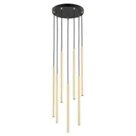 Lampy sufitowe - Selter Premium lampa wisząca 7XG9 czarna/złota 1332/7PREM - miniaturka - grafika 1