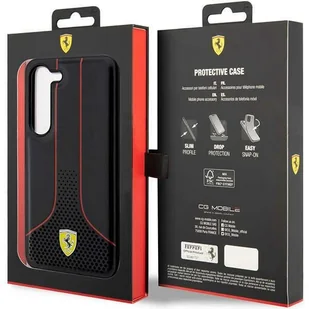 Ferrari FEHCS23MPCSK S23+ S916 czarny/black hardcase Perforated 296 P - Etui i futerały do telefonów - miniaturka - grafika 8