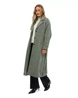 Płaszcze damskie - Minus Damski płaszcz z wełnianym paskiem Natalie, zielony dżungla, 16, Jungle Green, 42 - miniaturka - grafika 1